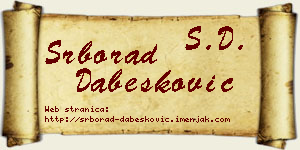 Srborad Dabesković vizit kartica